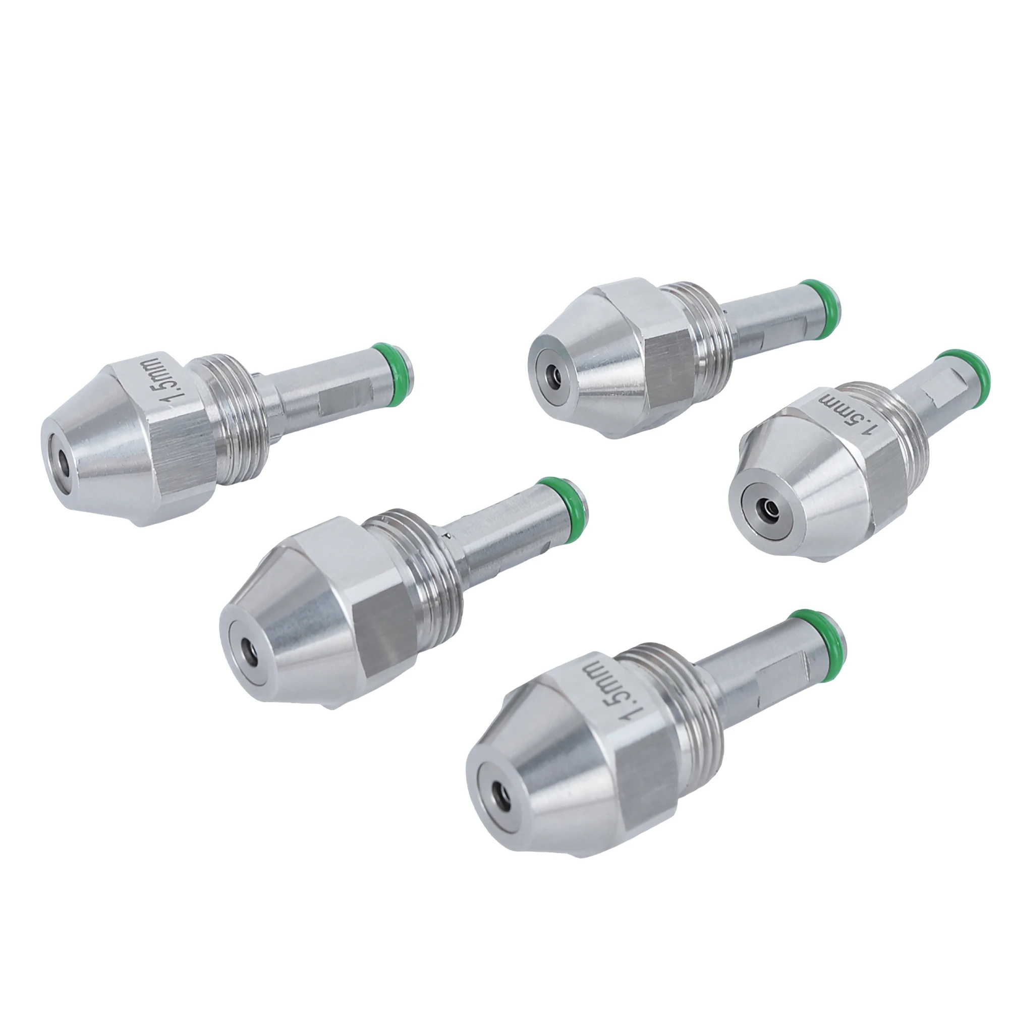 New Stainless Steel Siphon Full Cone Oil Nozzle with Green Rubber for Waste Oil Burner Diesel Heavy Oil Burner Air Atomization