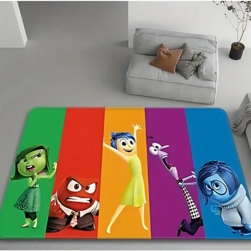 

MINISO Disney I-nside Out Carpet Emotion Characters Non-Slip Soft Mat- Joy Sadness Fear Disgust Anger Design Rugs Teppich 장식