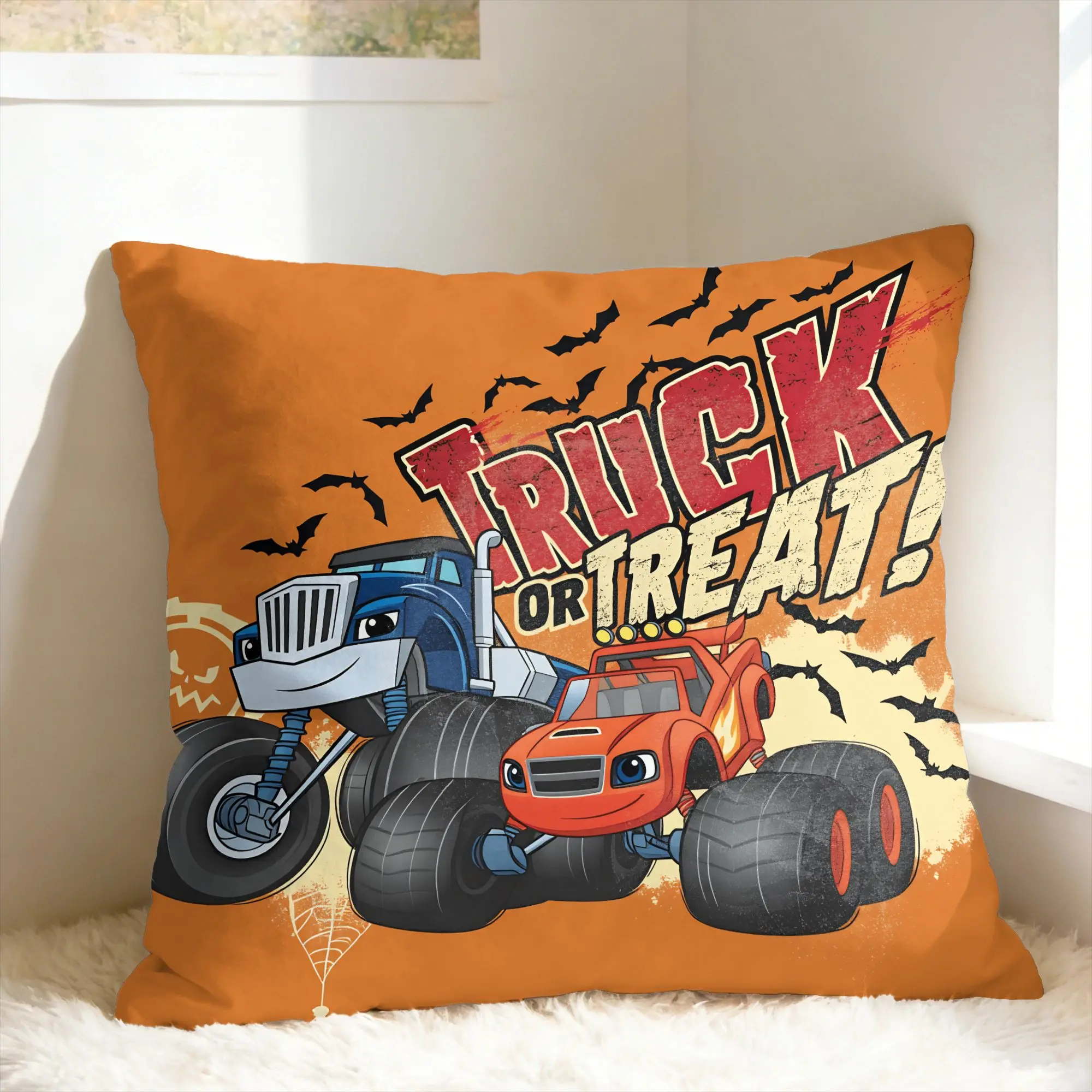 Pillow Cover B-Blaze and the Monster M-Machines  Vintage Pillow Case For Office Car Home Decor Pillowcases