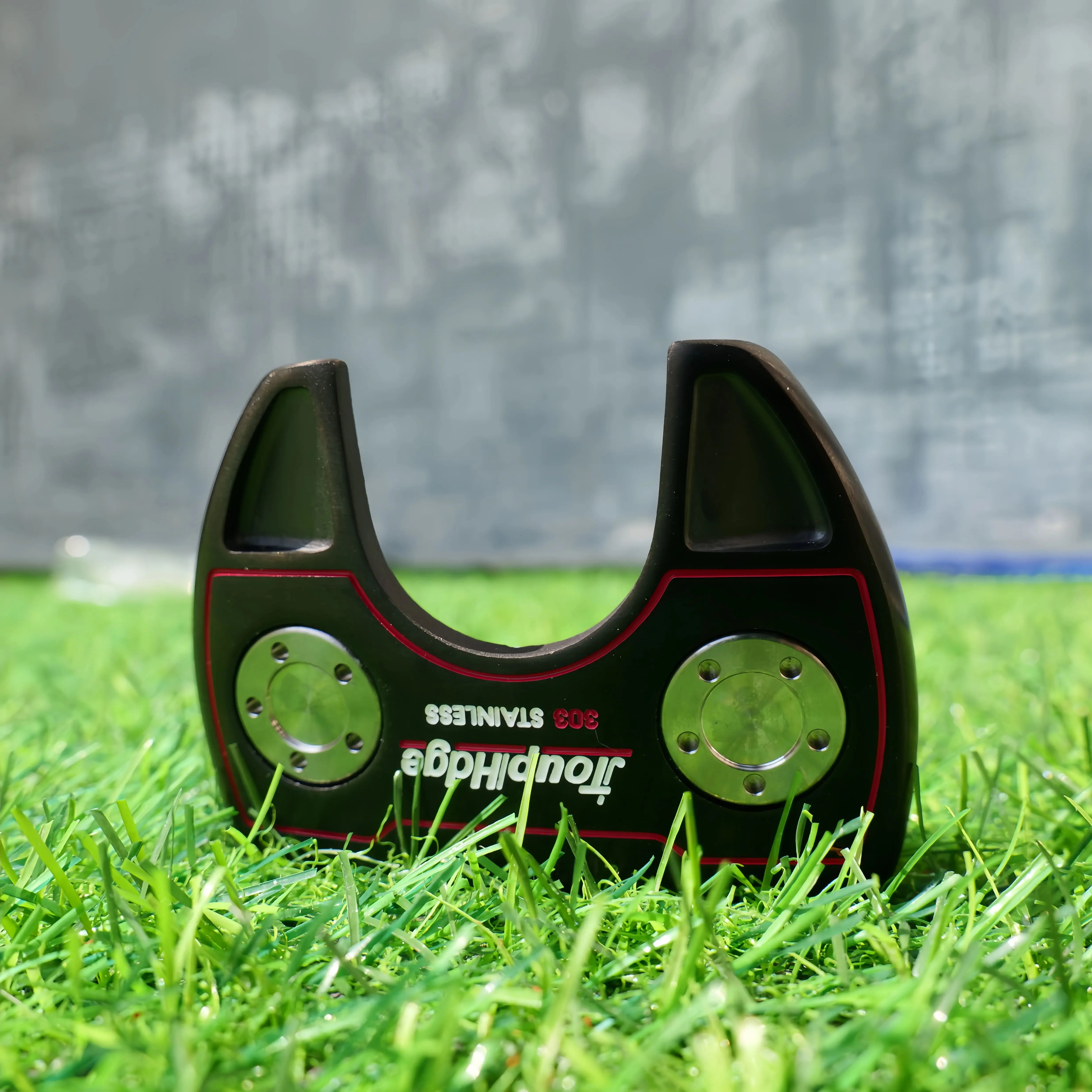 ToupHdge Half Moon Bullhorn Putter Head 303 Stainless Steel CNC Milled, Solid Feel Clear Feedback, Large Sweet Spot High Forgive