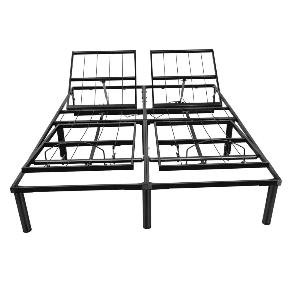 Adjustable Frame, Queen Electric Bed Frame with Independent Head And Foot Incline, Loads Up to 750lbs (Black)