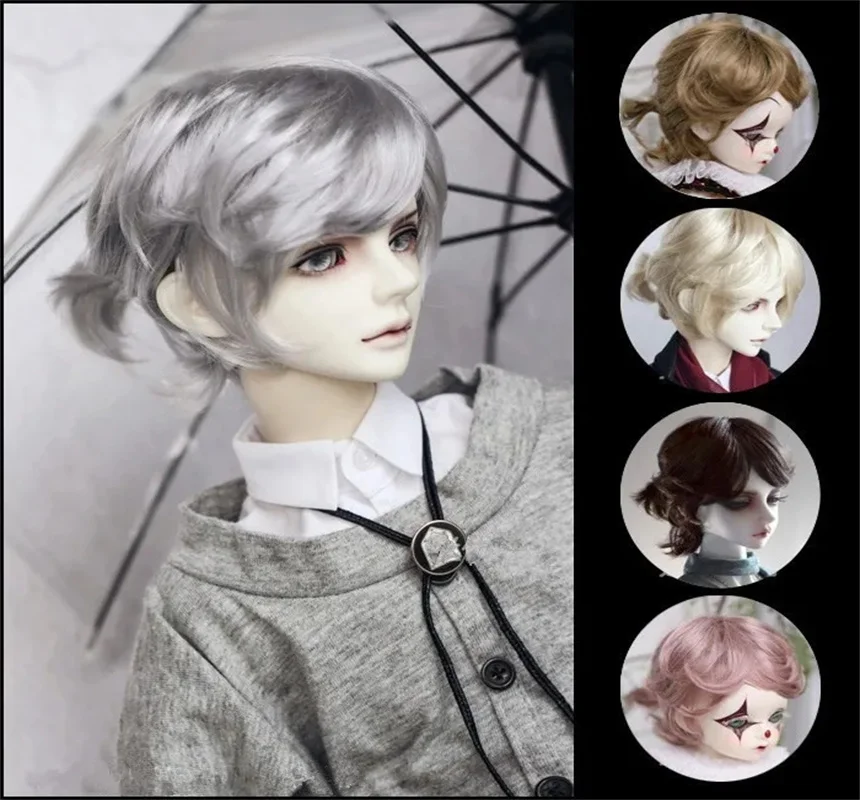 

BJD doll simulation hair suitable for 1/31/41/61/8 size fashion hipster handsome curly hair braids men delicate imitation mohair