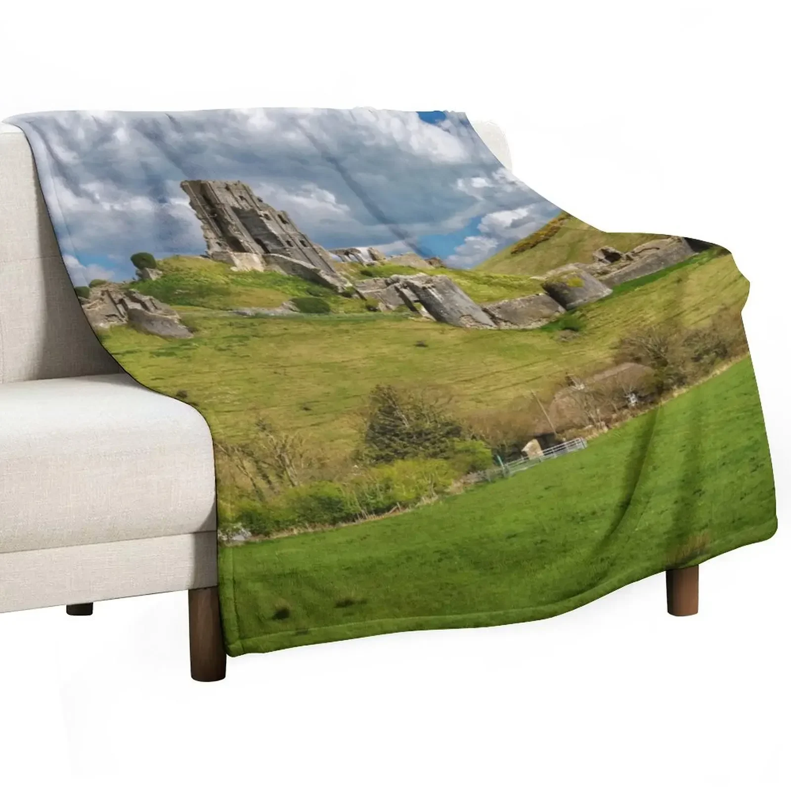 Corfe Castle Throw Blanket for babies Winter beds For Sofa Thin Sleeping Bag Blankets