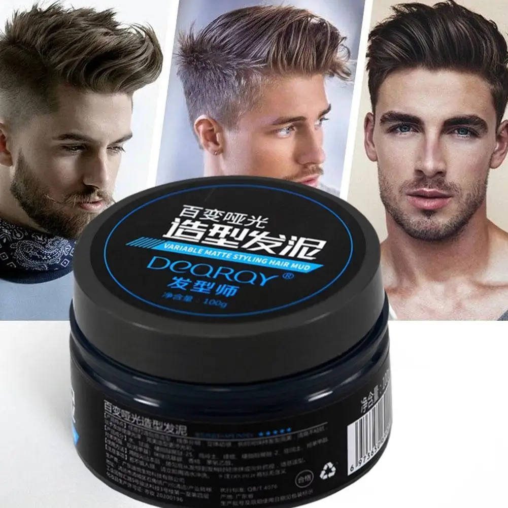 Hair Styling Paste for Men Matte Finish Hair Styling Wax Gel for All Hair Types,Non-Greasy Long-Lasting Wax Add Texture & Volume