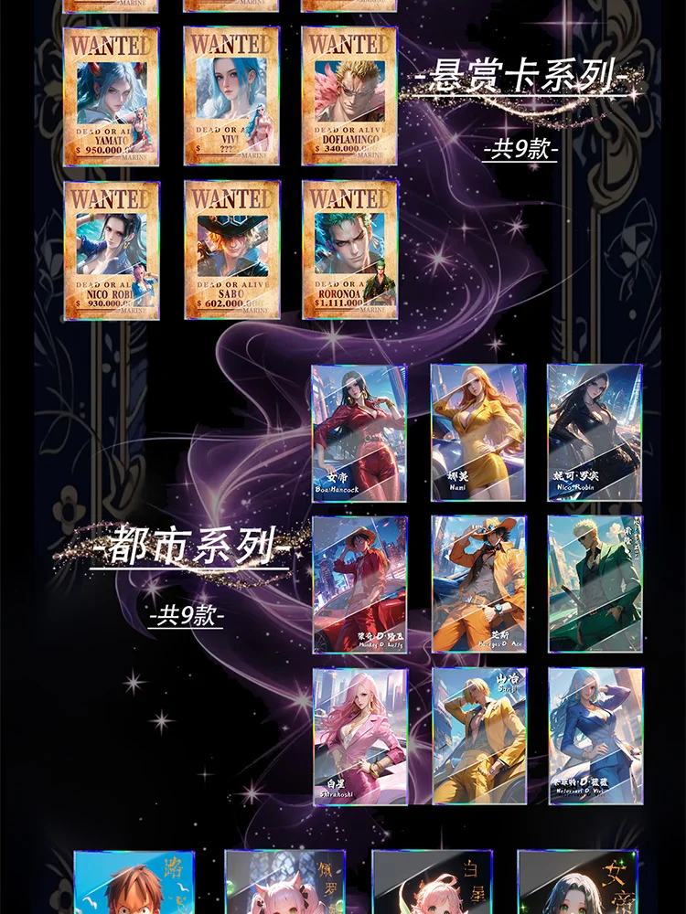 One Piece Collection Card Acrylic Brick Magnet Colored Paper Nami Robin Zoro Boa Doujin Collection Kids Toy Birthday Gifts