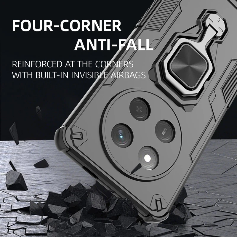 King Kong Metal Kickstand Phone Case For Honor X60 Case Cover Magnetic Iron Sheet For Honor X60 Pro 5G чехол Funda Back Cover
