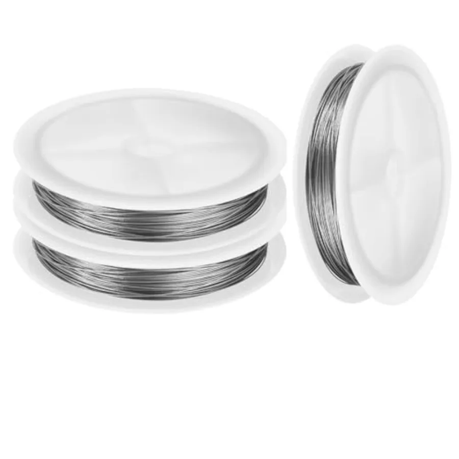 Stainless Steel Wire for Jewelry Making, Include 20/24/28 Gauge 304 Stainless Steel Beading Wire Thin Metal Craft Wire for Neck