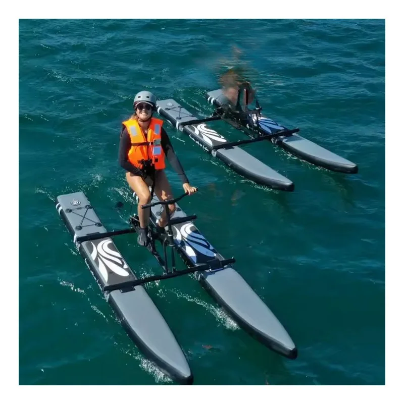 Favorite New Trendy Inflatable Floating One Seated Sea Cycle Water Bike For Sale