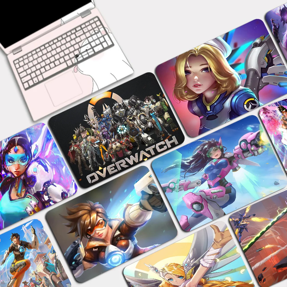 

O-OverwatchES GAME Mousepad 25x29cm Small Office Computer Desk Mat Table Keyboard Big Mouse Pad Laptop Cushion Non-slip Padmouse