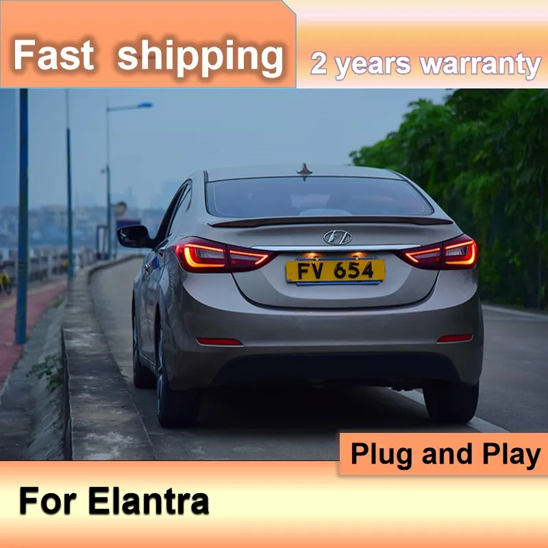 

Car Accessories for Hyundai Elantra LED Tail Lights Elantra Rear Lights LED Dynamic Turn Signal Rear Lamp DRL+Brake+Park+Signal