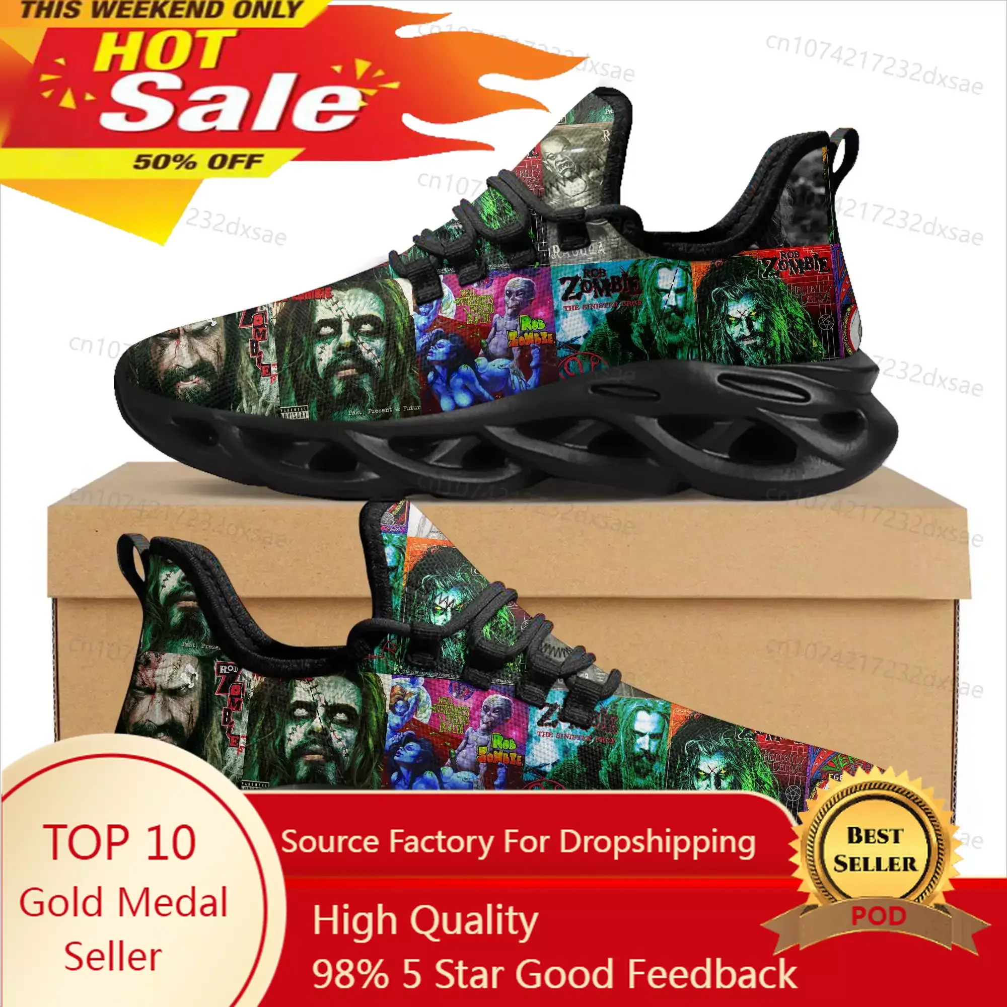 

Rob Zombie Rock Singer Sports Shoes Mens Womens Teenager Kids Children Sneakers Casual Custom Shoes High Quality Couple Shoes