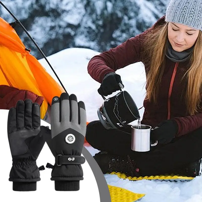 Wanderhandschuhe Damen Winter-Arbeitshandschuhe Winddichte Winterhandschuhe Wanderhandschuhe Gepolsterte Damen-Winterhandschuhe für kaltes Wetter