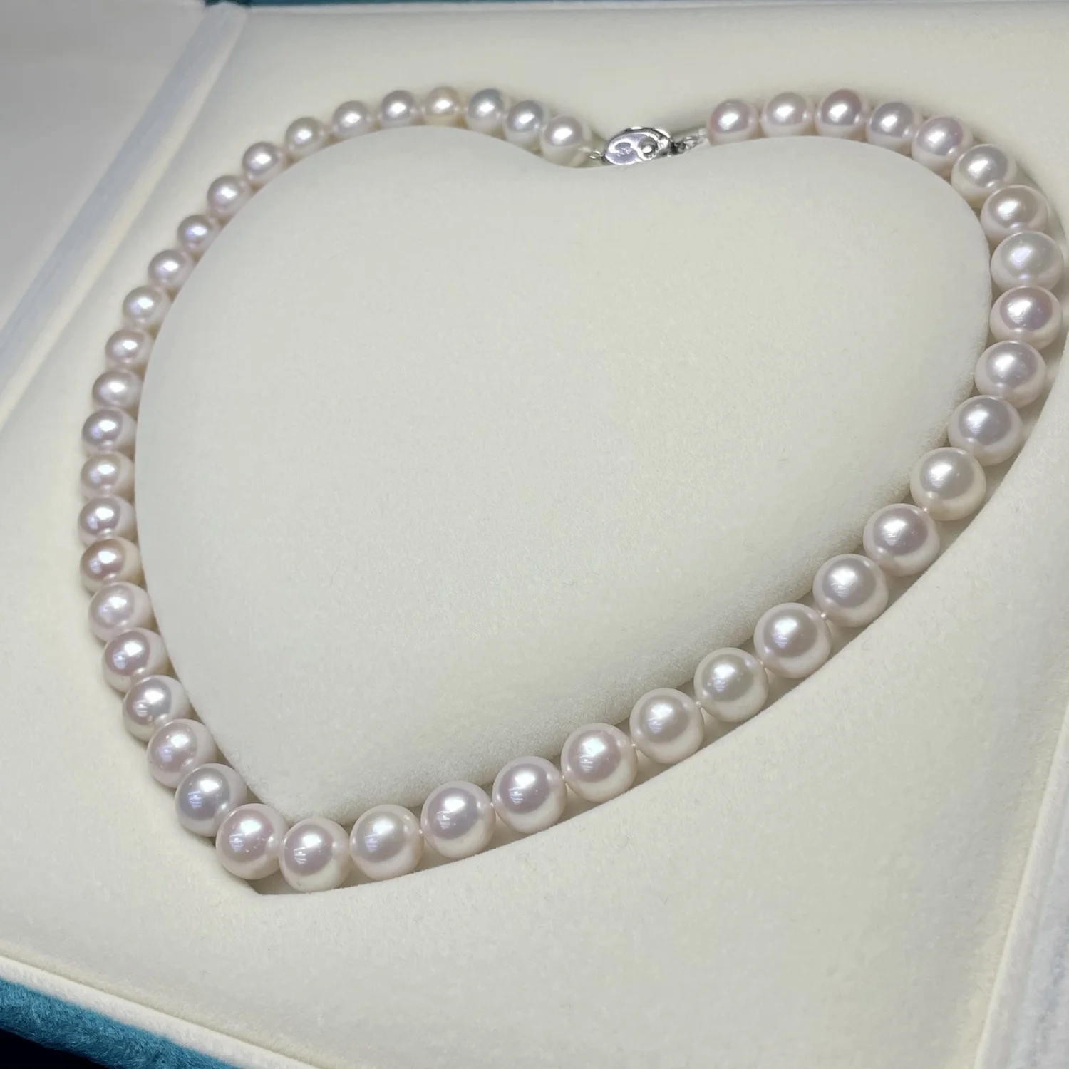 

Natural white pearl AAAA11-12mm South Sea round pearl necklace 925s 14inch16inch 18inch