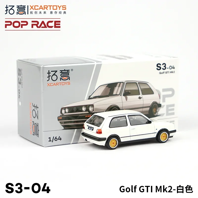 XCARTOYS POPRACE Quality ratio 1:64 diecast alloy car model Boys toy Golf GTI MK2 Collection of ornaments, gifts for children.