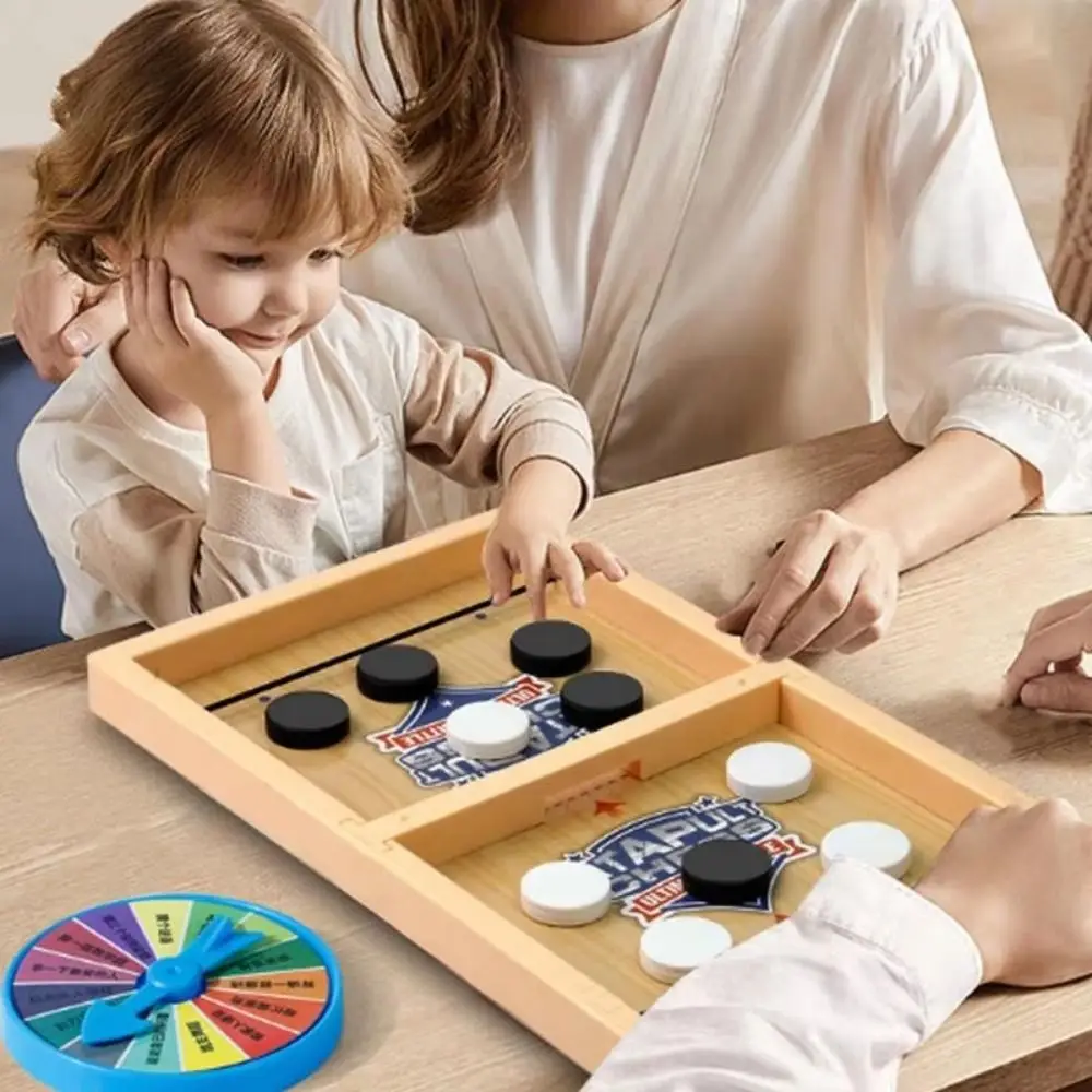 

Sling Chess Table Desktop Hockey Game Parent-child Interactive Table Chess Fast Sling Game Plastic Funny Paced Sling Board Game