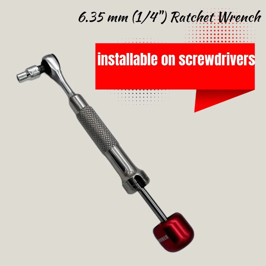 1/4 Ratchet Wrench 6.35mm Screwdriver Hex Torque Wrenches EDC Tool Wrench 1/4 Screwdriver Rod Quick Socket Wrench Hand Tools