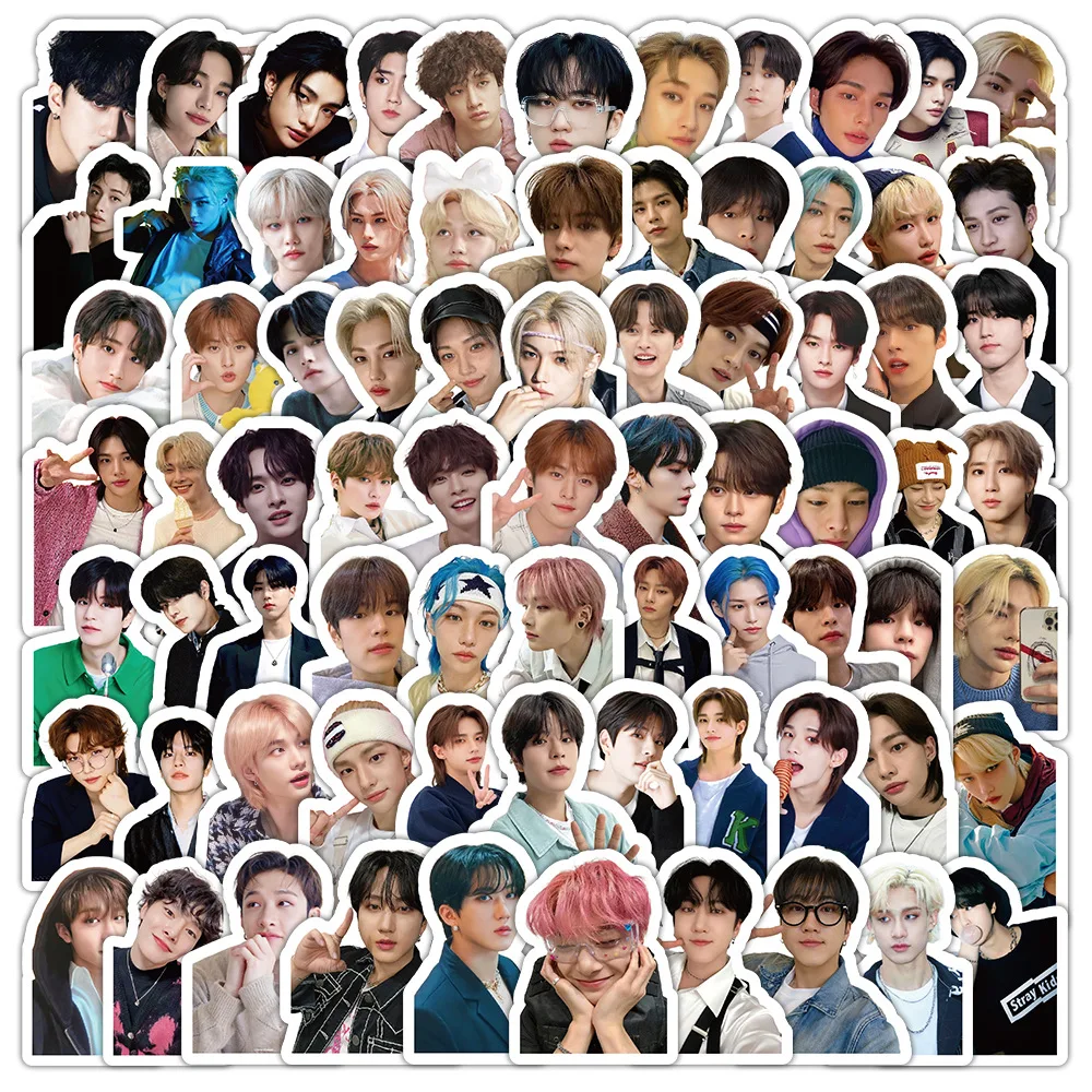 

Новые 52-103 шт. наклейки K-pop (корейская поп-группа) Stray Kids Skzoo, мультяшные, водонепроницаемые, для декора чемоданов, компьютеров, планшетов