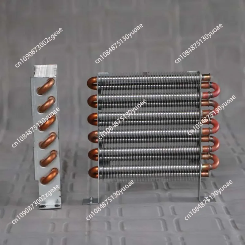 suitable for CP2x6x120 Miniature Mini Copper Tube Air Cooled Fin Condenser Cooling Belt Fan Refrigerator Evaporator