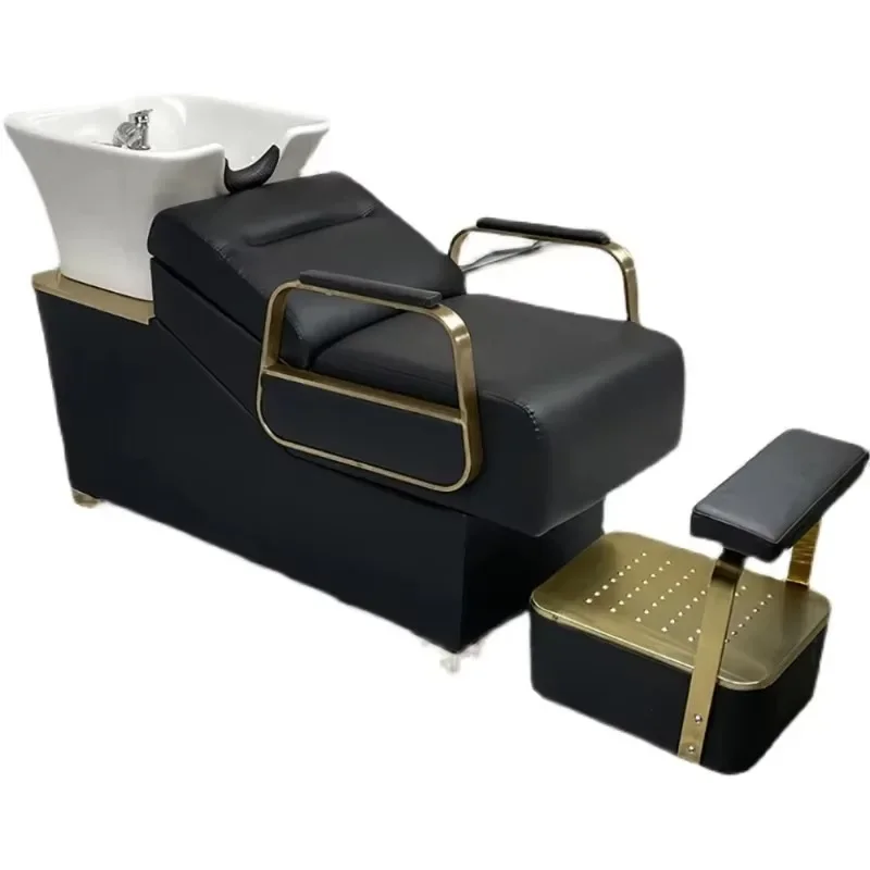 Simple Massage Shampoo Bed Luxury Fashion Unique Custom Shampoo Recliner Nordic Modern Cadeira De Barbearia Salon Furniture