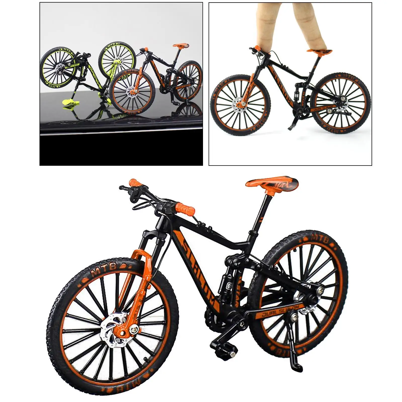 1:10 Mini Racing Bicycle Mountain Finger Bike Toys Model Decoration Crafts