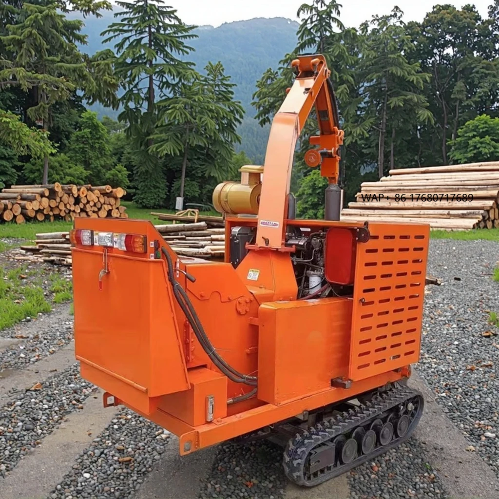 Jiunuo Diesel-Powered 2 Ton Capacity Wood Chipper with Gear and Pump for Forestry Machinery and Wood Chips Production