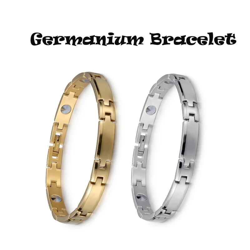 

Rainso 99.999% Pure Germanium Popular Korea Bracelet for Women Stainless Steel Health Magnetic Bracelet Bio Energy Lover Jewelry