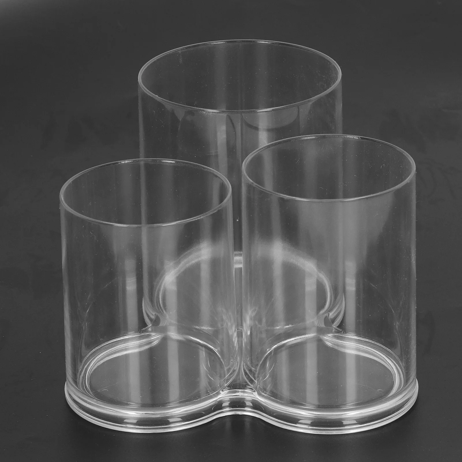 Clear Round Plastic Makeup Container Transparent Cylinder Makeup Brush Holder Organizer Clear Round Plastic Makeup Container