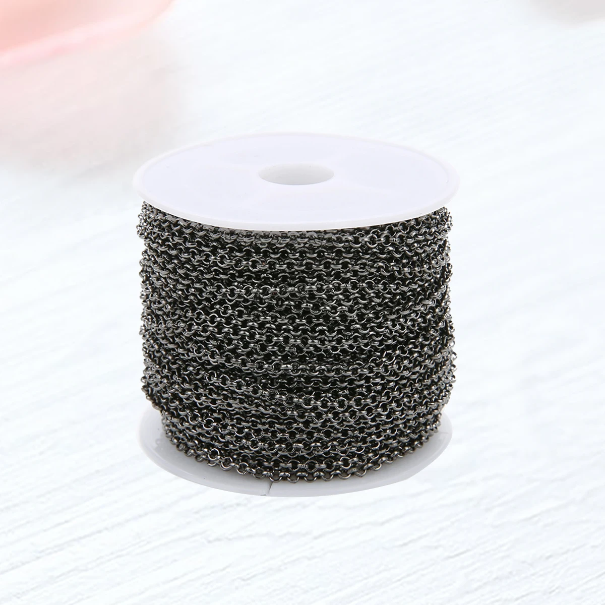 

Shaped Chain Spool Link Cable Chain DIY Making Accessories Twisted Chains for Craft DIY Jewelry Making Necklace Bracelet (2mm Li