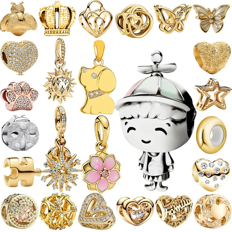 

Новые оригинальные бусины-шармы: текстурированный мини-шарм «Пчела», шарм «Маленький мальчик» и шарм «Сияющая звезда» для подвесок, браслетов, женских украшений, подарков