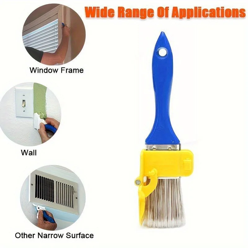 Edging Color Separation Paint Brush Handheld Paint Edger Tool Ideal for Indoor and Outdoor Use on Walls and Ceilings