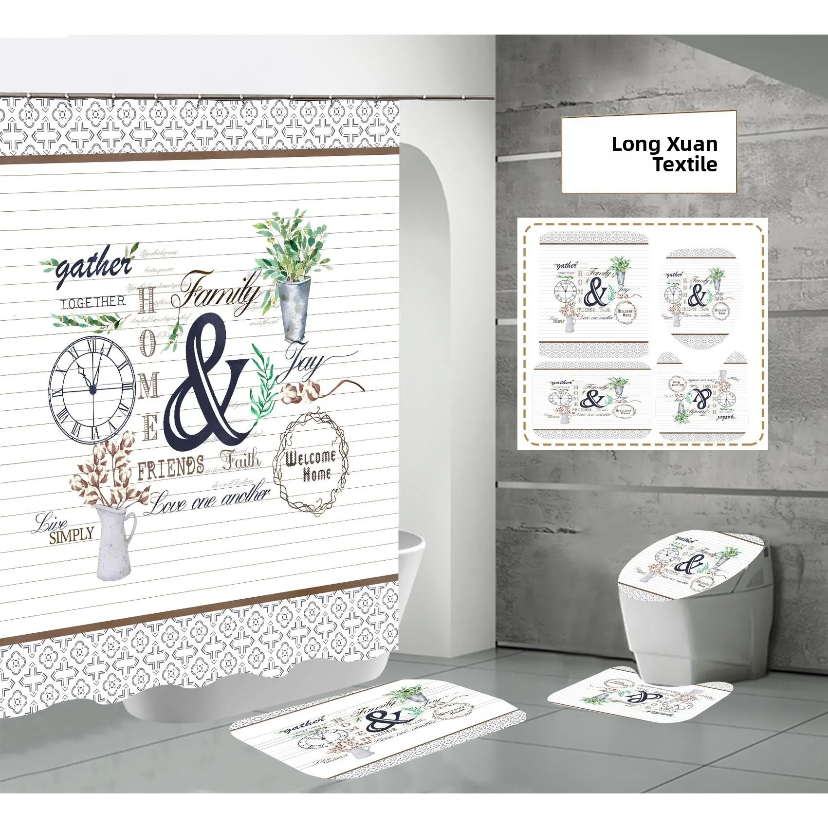 high-definition-digital-waterproof-polyester-shower-curtain-hotel-bathroom-partition-creative-personalized-bath-curtain