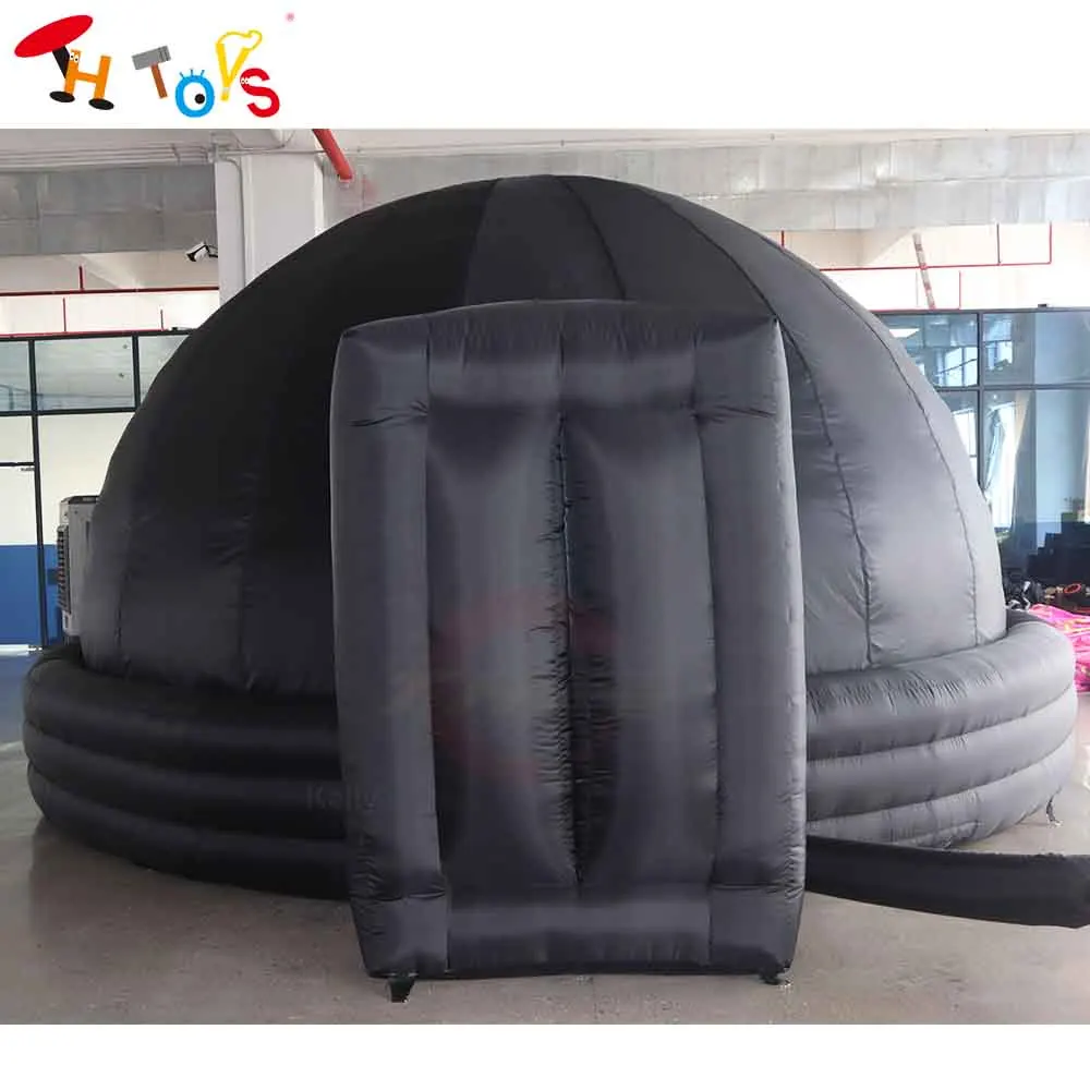 Custom Made Giant Inflatable Planetarium Dome Tent Black Inflatable Projection Tent for Teaching Education