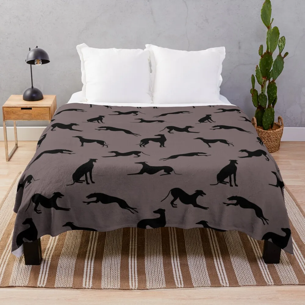 

Greyt Greyhound Silhouettes - 776366 Throw Blanket Weighted Warm sofa bed Blankets