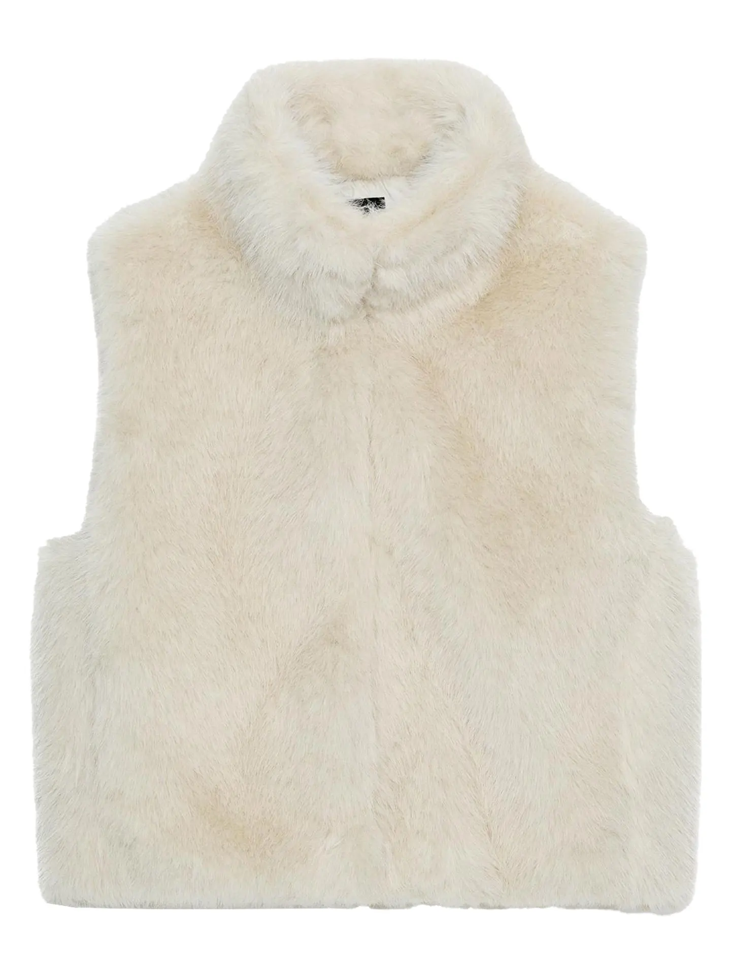 Faionable Soft Kunstfell-Effekt-Kapuzenweste-Mantel für Damen, ZAPRHA 2025, Herbst, neue SLE-Freizeitkleidung, Oberbekleidung