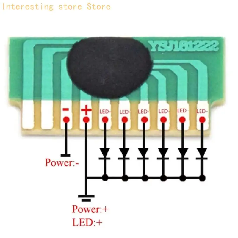 LED-Blink-IC-Steuerplatine für 6 Lichter, sequentielles Blinken bei 3 Hz Frequenz 55 KC – Detail 5