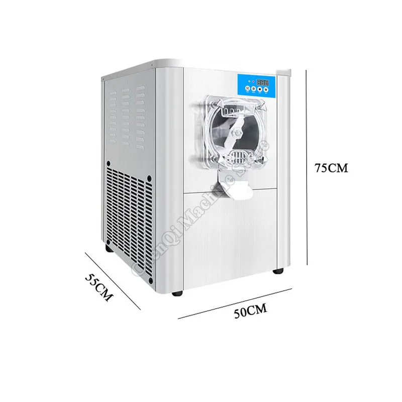 آلة الآيس كريم الصلبة التجارية سطح المكتب حفر آلة الآيس كريم الكرة الفولاذ المقاوم للصدأ آلة جيلاتو دفعة الفريزر #6