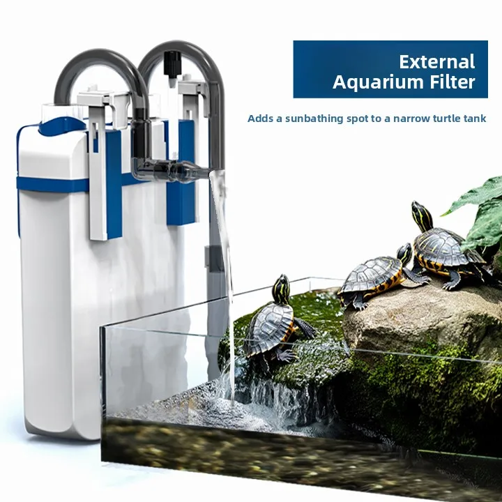 

Внешний фильтр Mensence Blue для аквариума с низким уровнем воды, настенный, для очистки воды, с функцией циркуляции воды в аквариуме