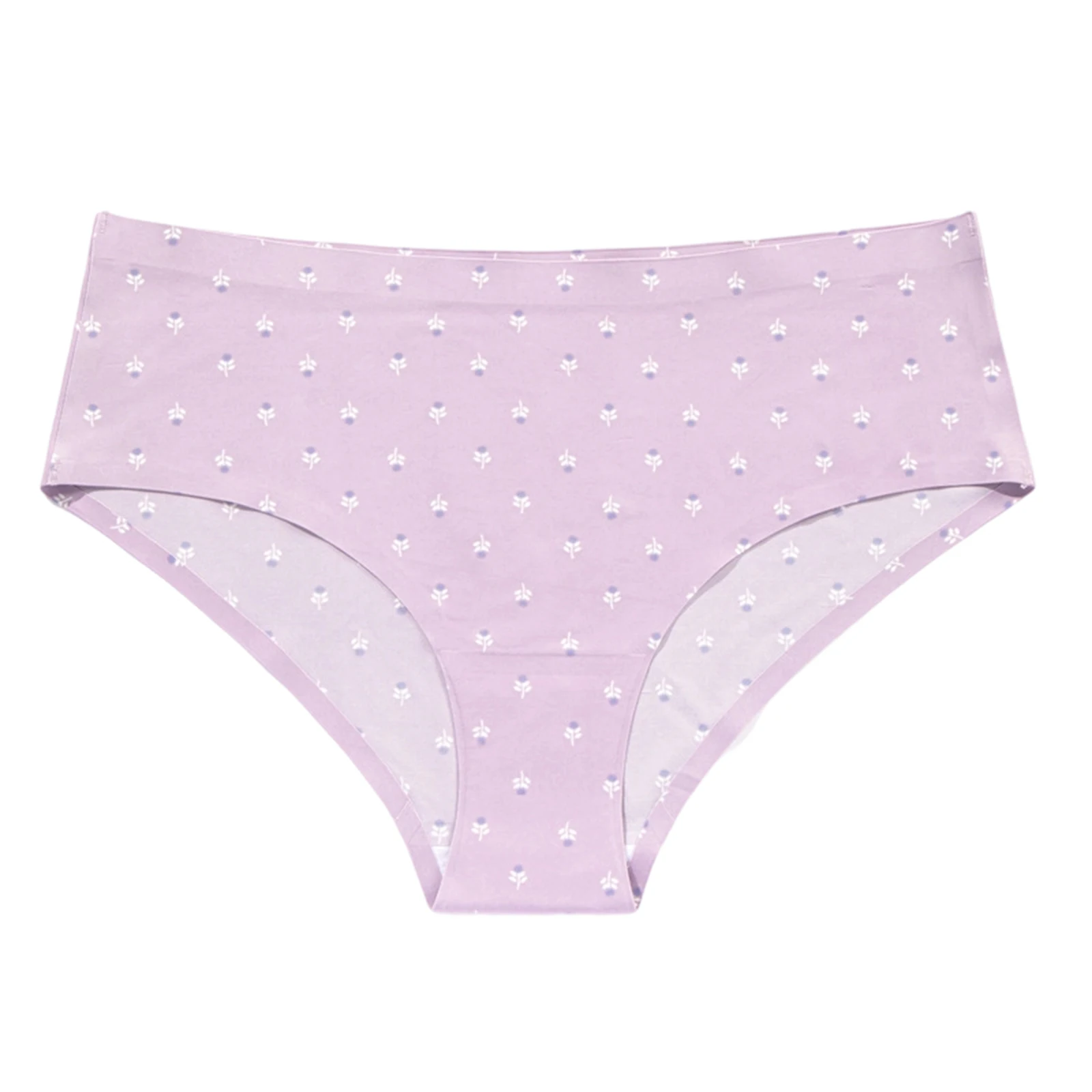 Women's Floral Print Seamless Underwear Thin Breathable Quick Dry Soft Stretchy Ladies Daily Wear Comfortable Briefs Panties