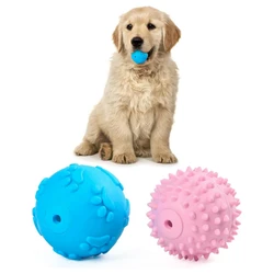 Puppy Ball Puppy Toy -2 Squeezing Dog Toys, Puppy Blue Laughing Ball Puppy Toy, Pink Puppy Toothing Chewing Toy, Puppy Interacti