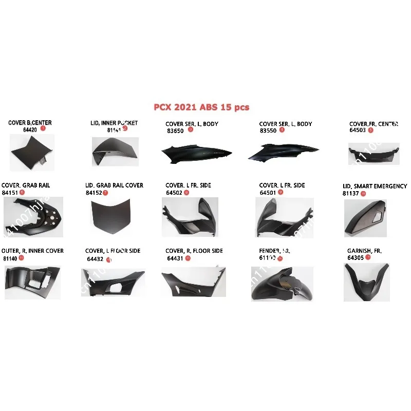 ABS Plastic Fairing Kit Scooter Body Cover Replacement Parts Fit 125 150 160 Aftermarket Motorbike Mod Accessories