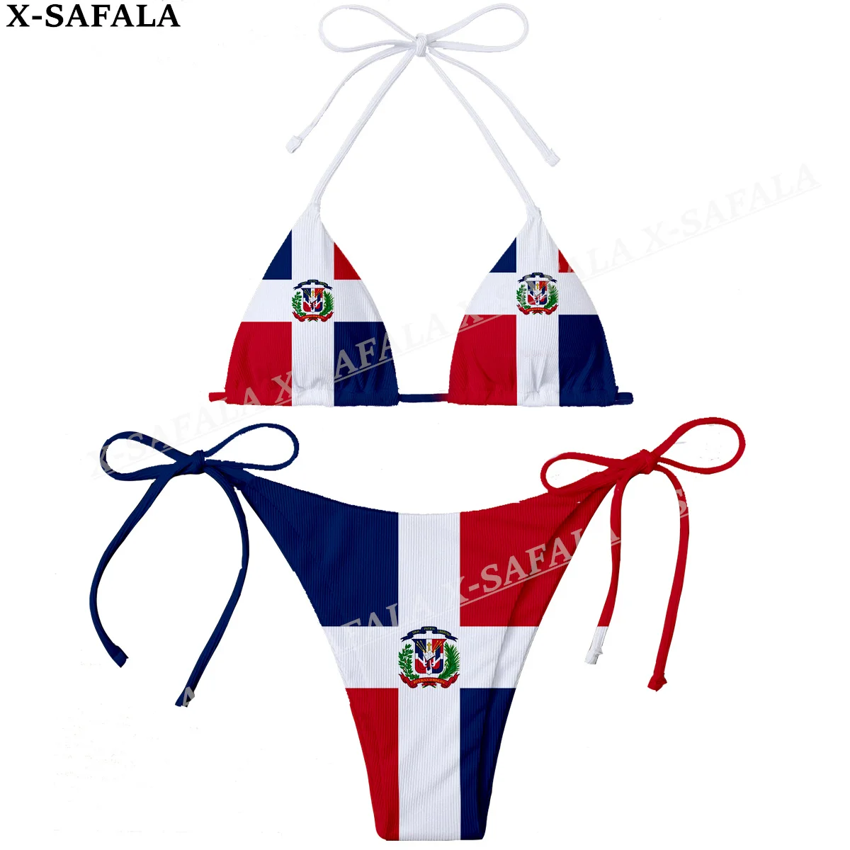 Flag Print Sexy Beachwear Swimwear Women Two Micro Republic