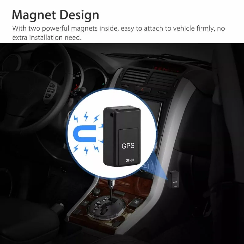 Mini GPS magnético GF07 localizador de carro em tempo real rastreador GSM/GPRS dispositivo de rastreamento