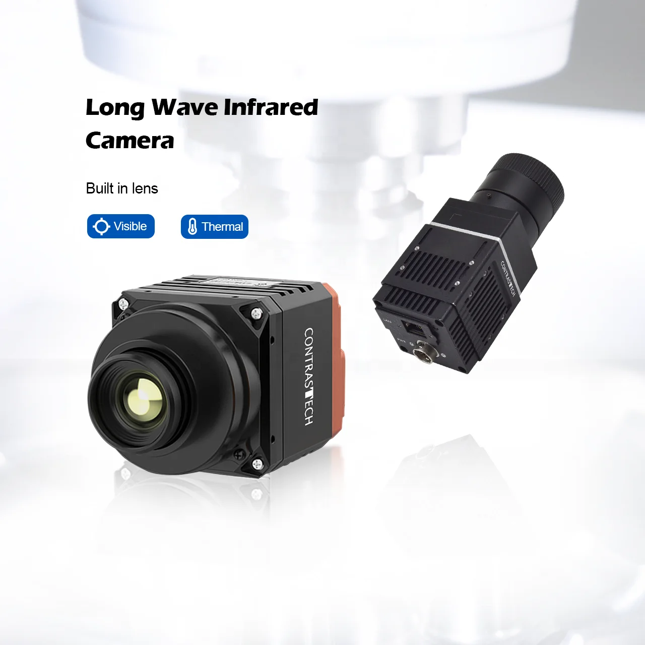 35mm Lens High Sensitivity Uncooled GigE Vision Radiometric LWIR Thermal Imagining Camera for Temperature Measurement