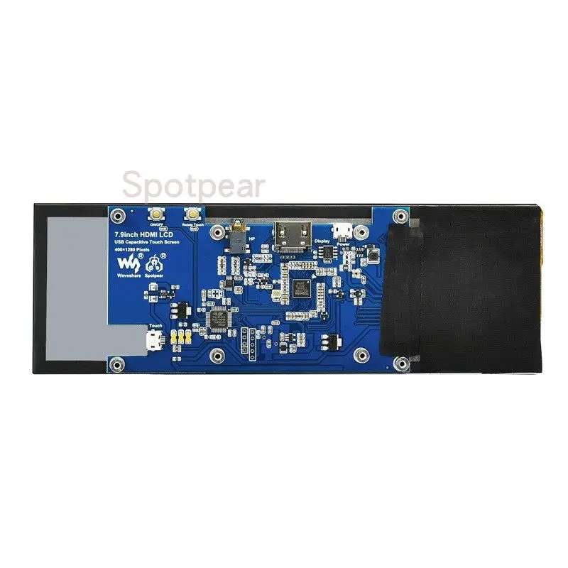 Raspberry Pi 7.9-inch display compatible with HDMI capacitive touch screen 400By1280 IPS computer secondary screen