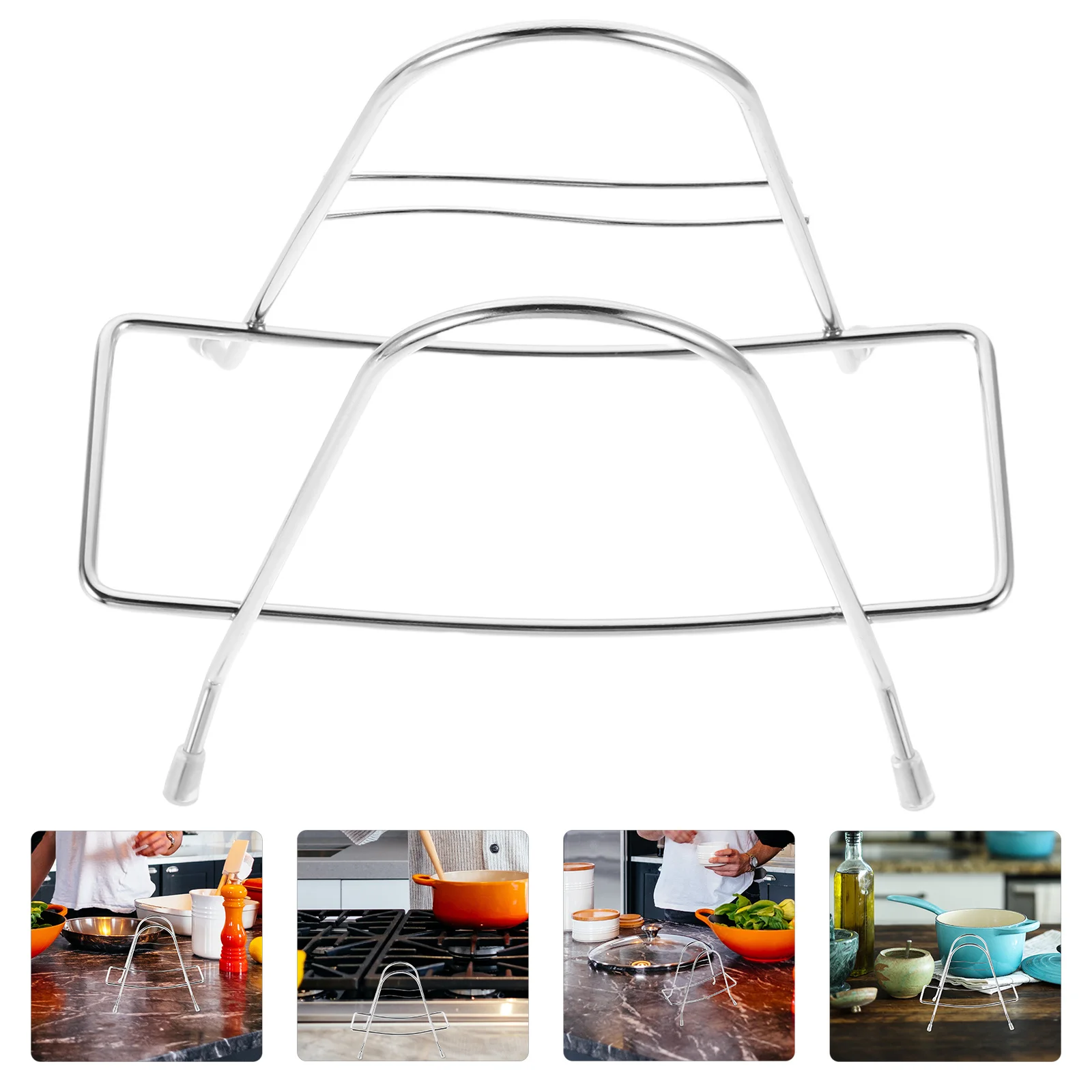 

Cutting Board Holder Kitchen Stainless Steel Stable Shape Space Saving Design Efficient Drainage Kitchen Cutlery Storage