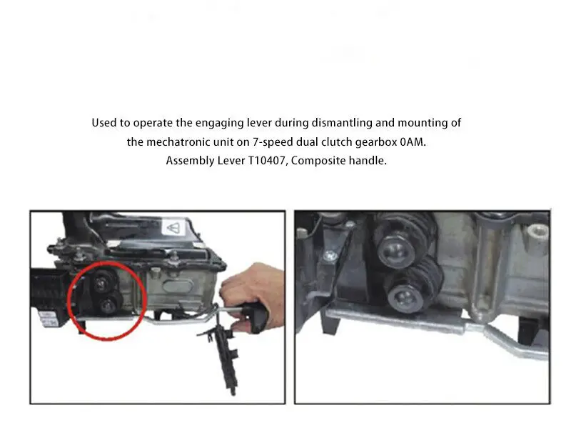 DSG Assembly Lever Tool T10407 For VW Audi 7-Speed Direct Shift Gearbox