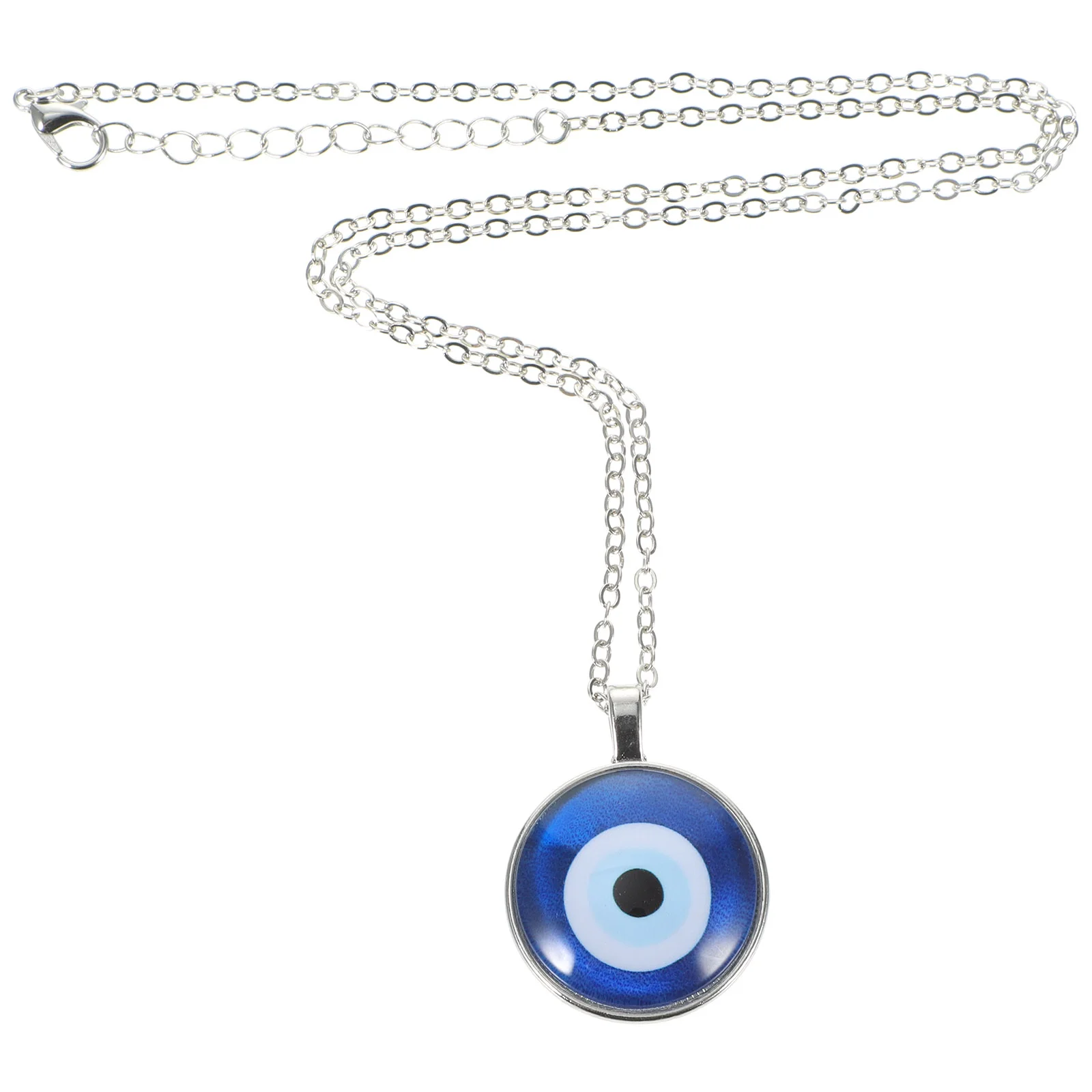 

Protection Necklace Necklaces Choker for Simple Glass Sheet Alloy Evil Eye Pendant