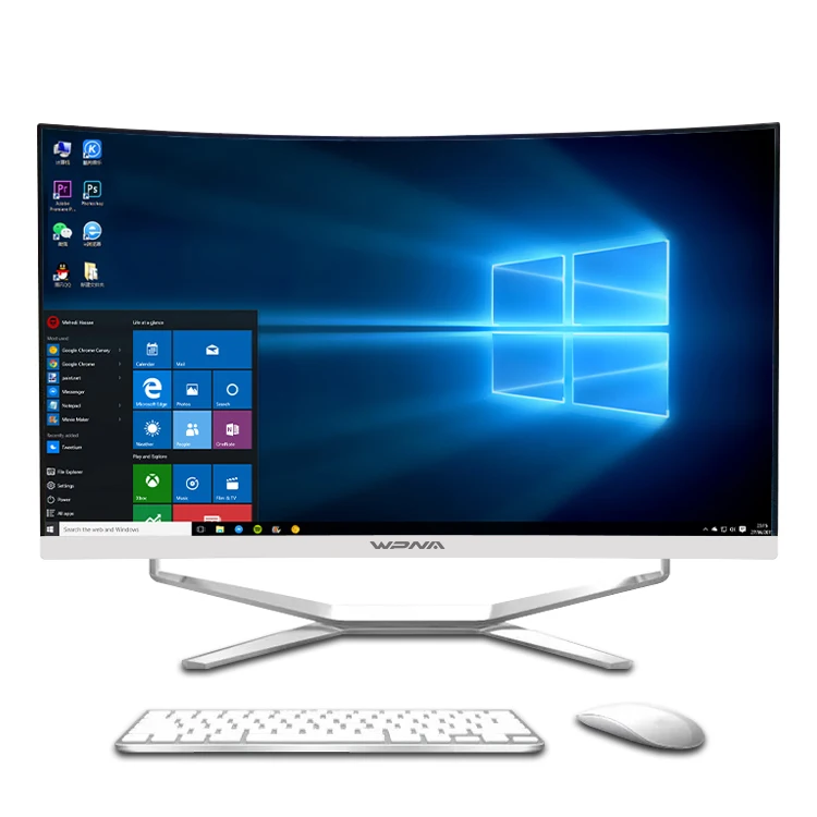 

23.8 27 inch hot sell High Quality Core I3 I5 I7 Curved screen Gaming Computer Desktop All In One Pc computer For Gaming