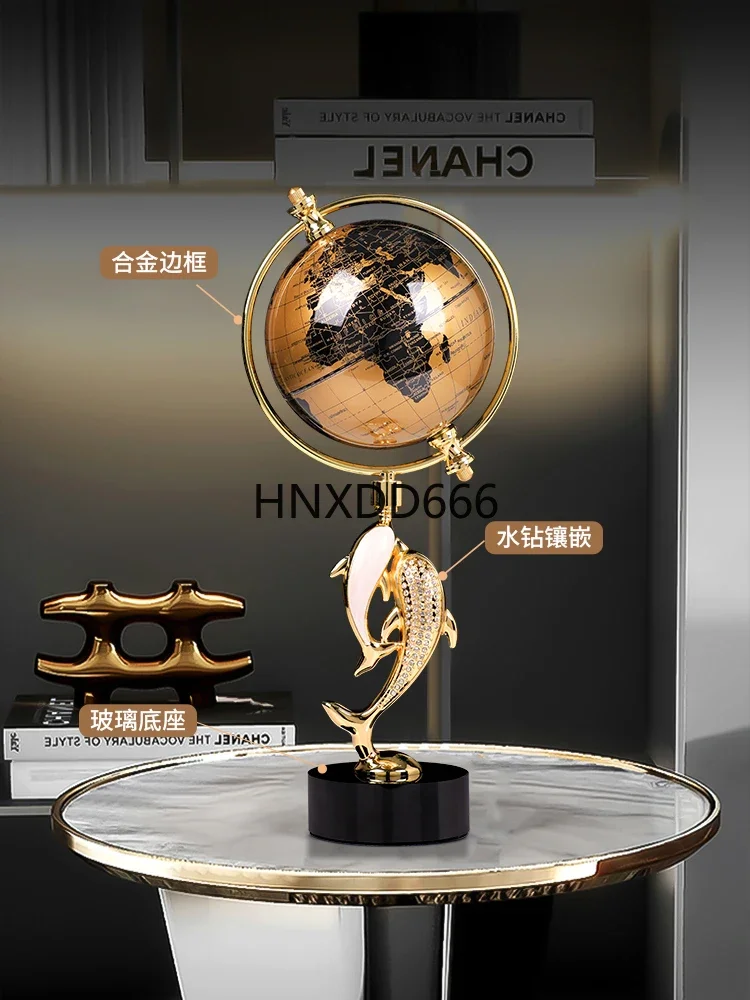 Office globe ornament light luxury high-end handicrafts