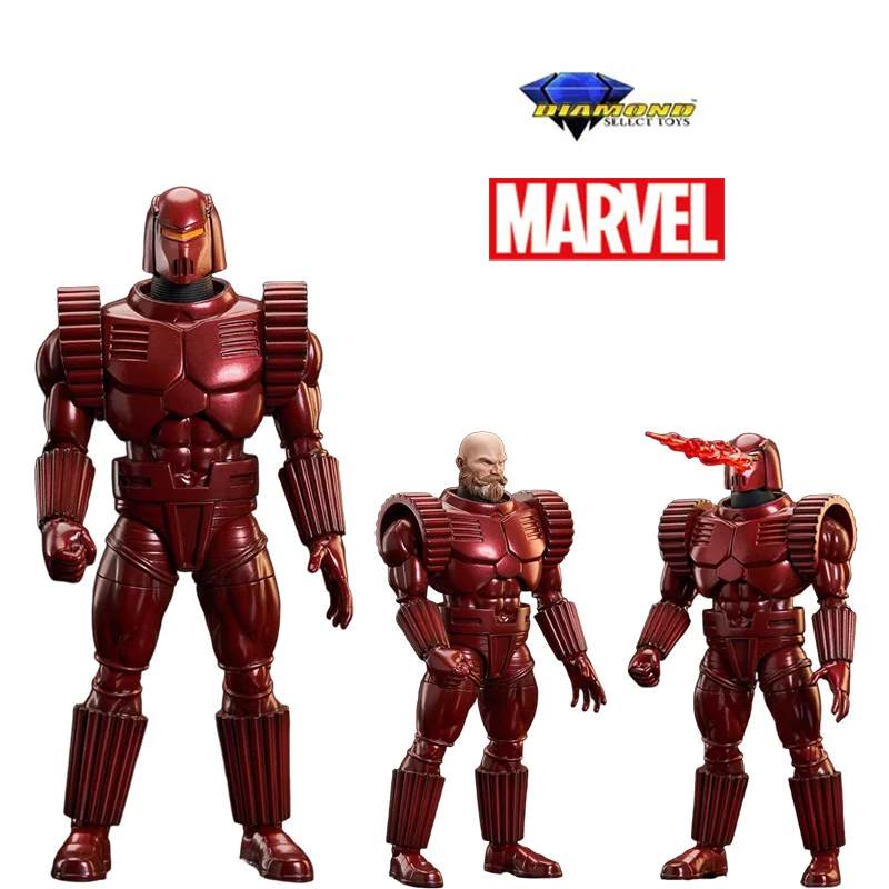 Diamond Select Toys DST Marvel Select Crimson Dynamo Comics Ver. 1/12 18Cm Original Action Figure Model Toy Gift Collection